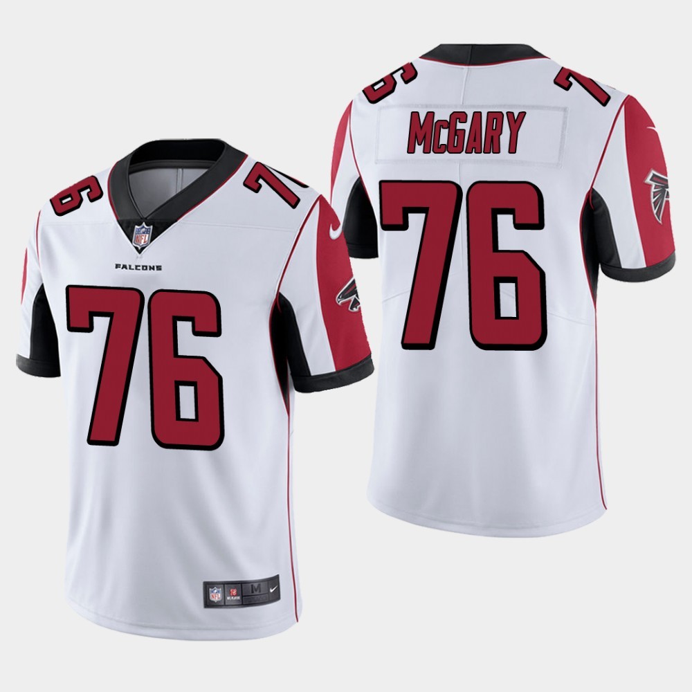Nike Falcons 76 Kaleb McGary White 2019 NFL Draft First Round Pick Vapor Untouchable Limited Jersey