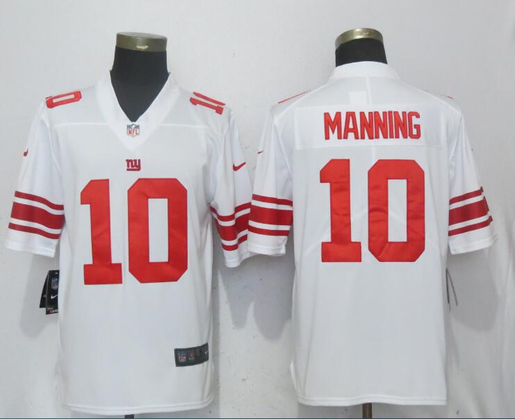  Giants 10 Eli Manning White Vapor Unctouchable Limited Jersey