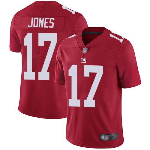 Nike Giants 17 Daniel Jones Red 2019 NFL Draft First Round Pick Vapor Untouchable Limited Jersey