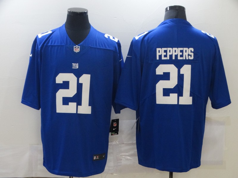 Nike Giants 21 Jabrill Peppers Royal Vapor Untouchable Limited Jersey