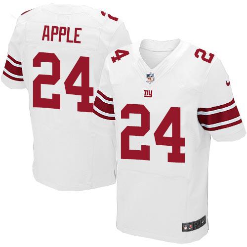  Giants 24 Eli Apple White Men Stitched NFL Elite Jersey
