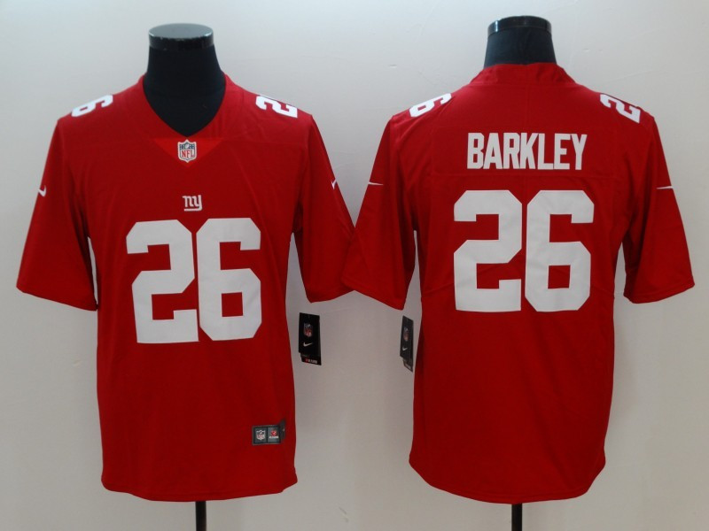 Nike Giants 26 Saquon Barkley Red Inverted Legend Limited Jersey