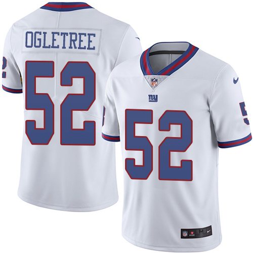  Giants 52 Alec Ogletree White Color Rush Limited Jersey