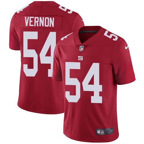  Giants 54 Olivier Vernon Red Vapor Untouchable Limited Jersey