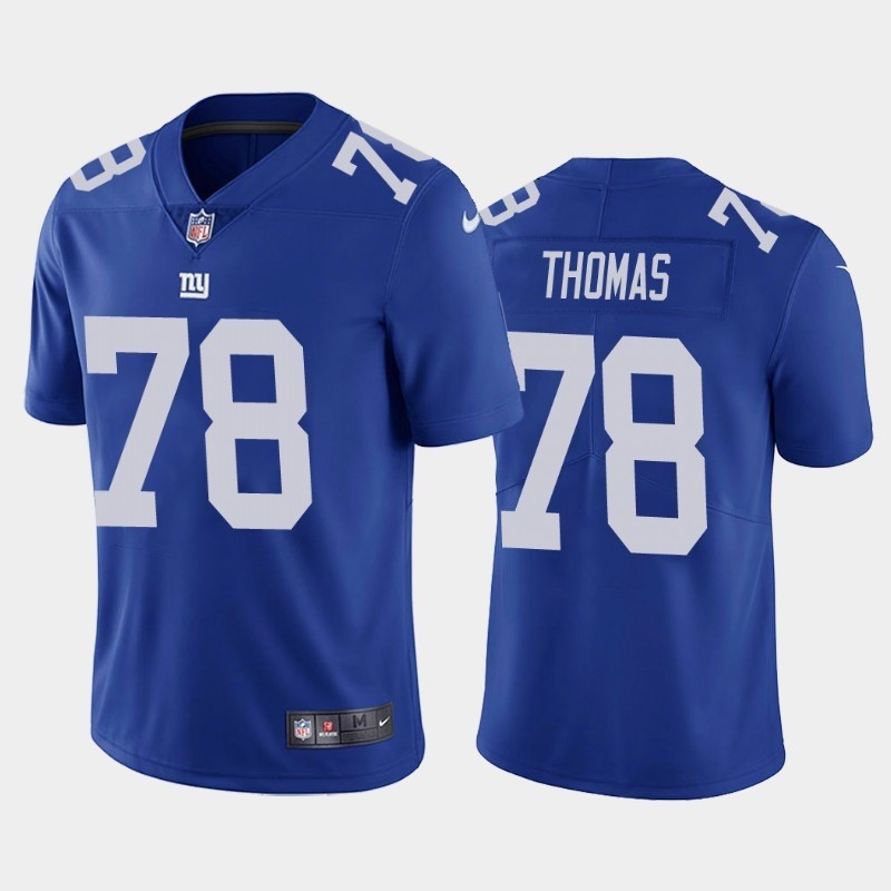 Nike Giants 78 Andrew Thomas Royal 2020 NFL Draft First Round Pick Vapor Untouchable Limited Jersey