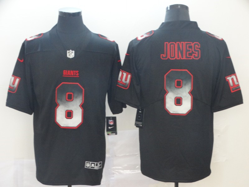Nike Giants 8 Daniel Jones Black Arch Smoke Vapor Untouchable Limited Jersey
