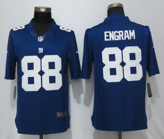  Giants 88 Evan Engram Blue Limited Jersey