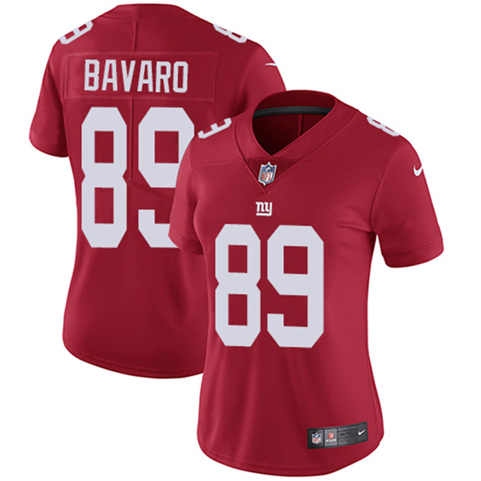  Giants 89 Mark Bavaro Red Women Vapor Untouchable Limited Jersey