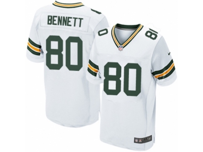  Green Bay Packers 80 Martellus Bennett Elite White NFL Jersey