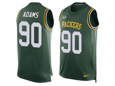  Green Bay Packers 90 Montravius Adams Limited Green Player Name Number Tank Top NFL Jersey