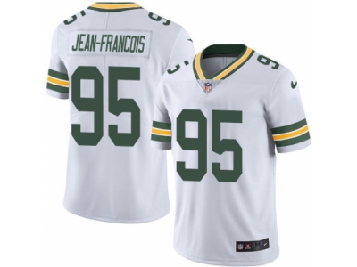  Green Bay Packers 95 Ricky Jean-Francois Limited White Rush NFL Jersey
