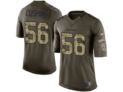  Houston Texans 56 Brian Cushing Green Salute to Service Jerseys Limited jersey