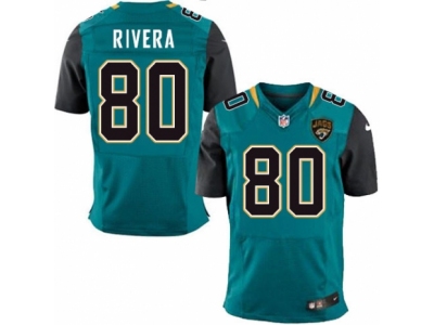  Jacksonville Jaguars 80 Mychal Rivera Elite Teal Green Team Color NFL Jersey