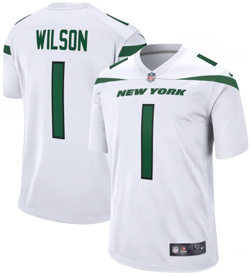 Nike Jets 1 Zach Wilson White 2021 NFL Draft Vapor Untouchable Limited Jersey