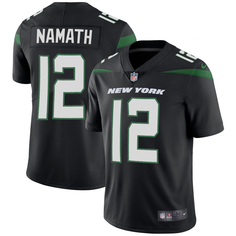Nike Jets 12 Joe Namath Black Youth New 2019 Vapor Untouchable Limited Jersey