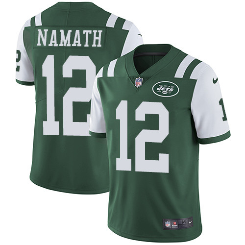  Jets 12 Joe Namath Green Vapor Untouchable Player Limited Jersey