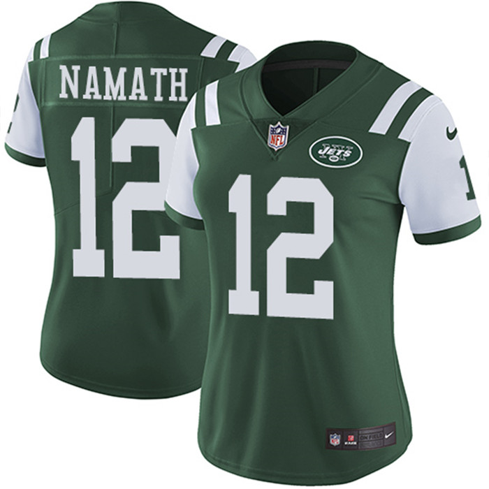  Jets 12 Joe Namath Green Women Vapor Untouchable Limited Jersey