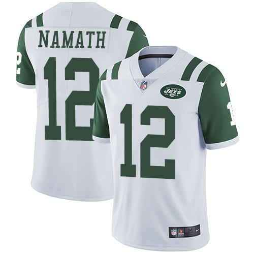  Jets 12 Joe Namath White Vapor Untouchable Player Limited Jersey