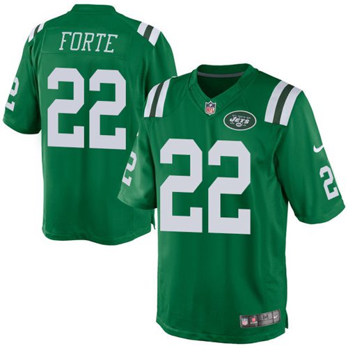  Jets 22 Matt Forte Green Youth Stitched NFL Elite Rush Jersey