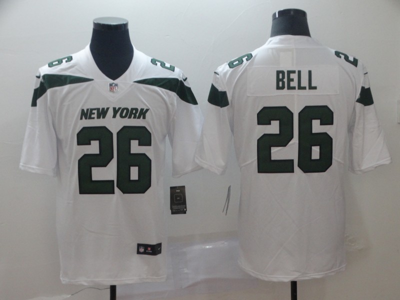 Nike Jets 26 Le'Veon Bell White New 2019 Vapor Untouchable Limited Jersey