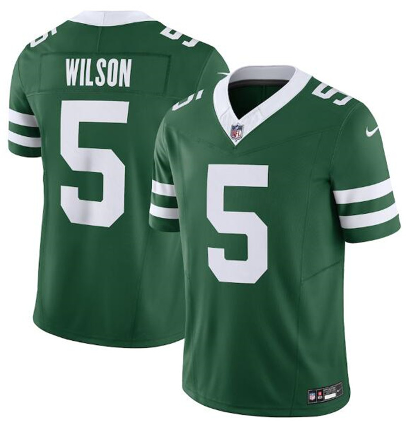 Nike Jets 5 Garrett Wilson Green Vapor F.U.S.E. Limited Jersey