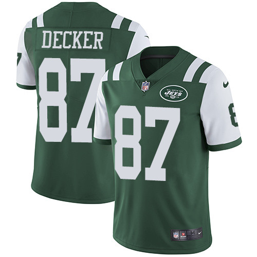  Jets 87 Eric Decker Green Vapor Untouchable Player Limited Jersey