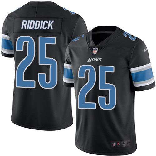  Lions 25 Riddick Theo Black Vapor Untouchable Player Limited Jersey