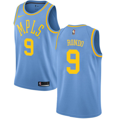 Nike Los Angeles Lakers #9 Rajon Rondo Royal Blue NBA Swingman ...
