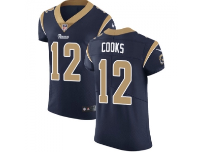  Los Angeles Rams #12 Brandin Cooks Navy Blue Team Color Men Stitched NFL Vapor Untouchable Elite Jersey