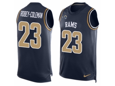  Los Angeles Rams 23 Nickell Robey-Coleman Limited Navy Blue Player Name Number Tank Top NFL Jersey
