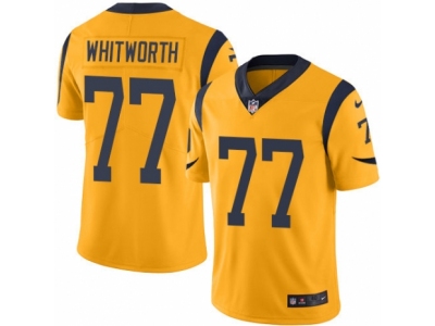  Los Angeles Rams 77 Andrew Whitworth Elite Gold Rush NFL Jersey