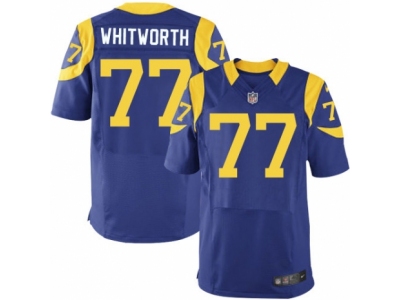  Los Angeles Rams 77 Andrew Whitworth Elite Royal Blue Alternate NFL Jersey