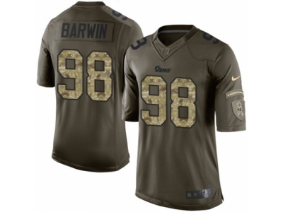 Los Angeles Rams 98 Connor Barwin Limited Green Salute to Service NFL Jersey