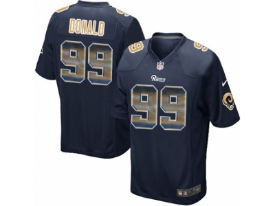  Los Angeles Rams 99 Aaron Donald Limited Navy Blue Strobe NFL Jersey
