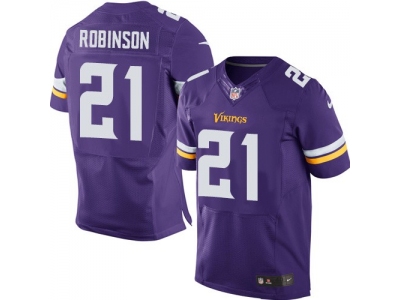  Minnesota Vikings 21 Josh Robinson Purple Stitched NFL Elite Jersey