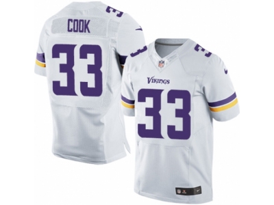  Minnesota Vikings 33 Dalvin Cook Elite White NFL Jersey