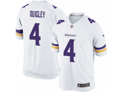  Minnesota Vikings 4 Ryan Quigley Limited White NFL Jersey
