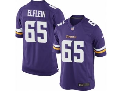  Minnesota Vikings 65 Pat Elflein Limited Purple Team Color NFL Jersey