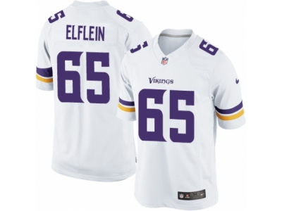  Minnesota Vikings 65 Pat Elflein Limited White NFL Jersey