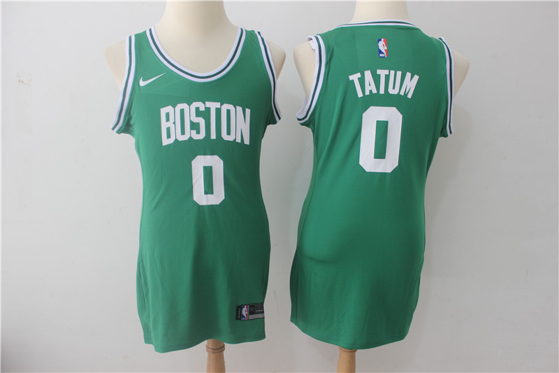  NBA Boston Celtics #0 Jayson Tatum Jersey 2017 18 New Season Green Dress