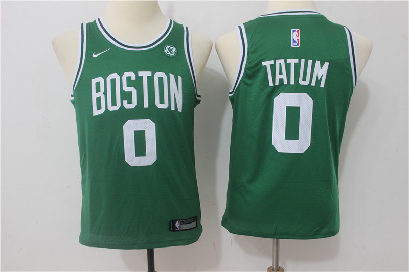  NBA Boston Celtics #0 Jayson Tatum Youth Jersey 2017 18 New Season Green Jersey