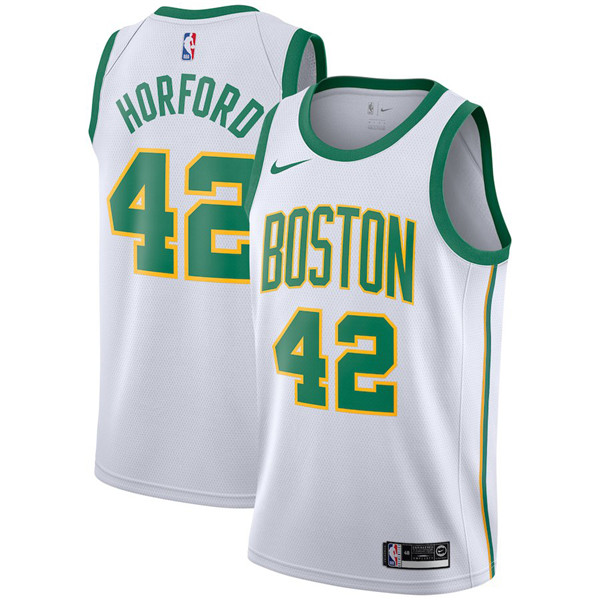  NBA Boston Celtics #42 Al Horford Jersey 2018 19 New Season City Edition White Jersey