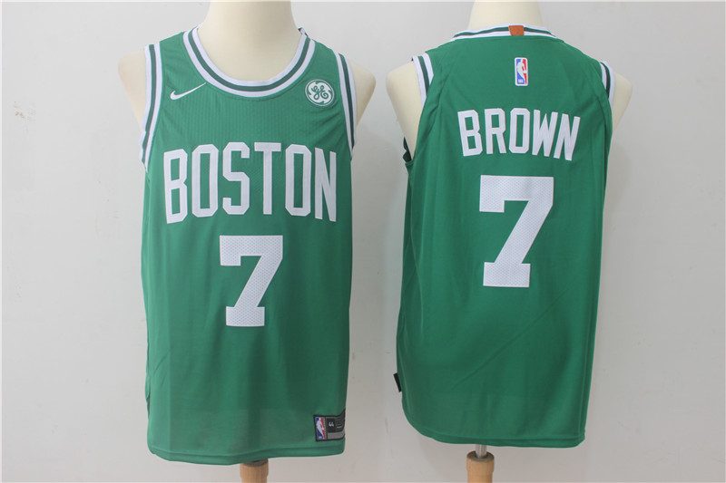  NBA Boston Celtics #7 Jaylen Brown Jersey 2017 18 New Season Green Jersey