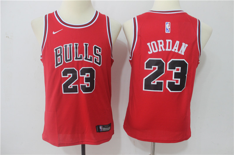  NBA Chicago Bulls #23 Michael Jordan Youth Jersey 2017 18 New Season Red Jersey