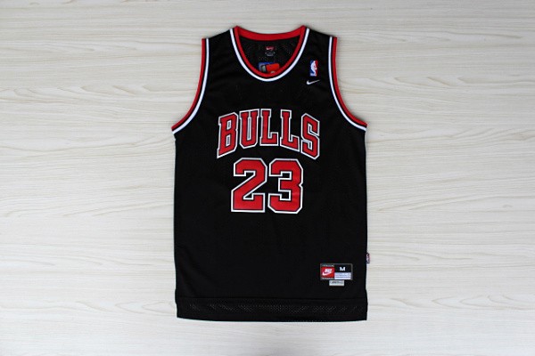  NBA Chicago Bulls 23 Michael Jordan New Revolution 30 Black Jersey