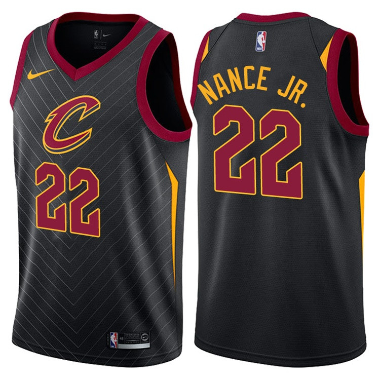  NBA Cleveland Cavaliers #22 Larry Nance Jr. Jersey 2017 18 New Season Black Jersey