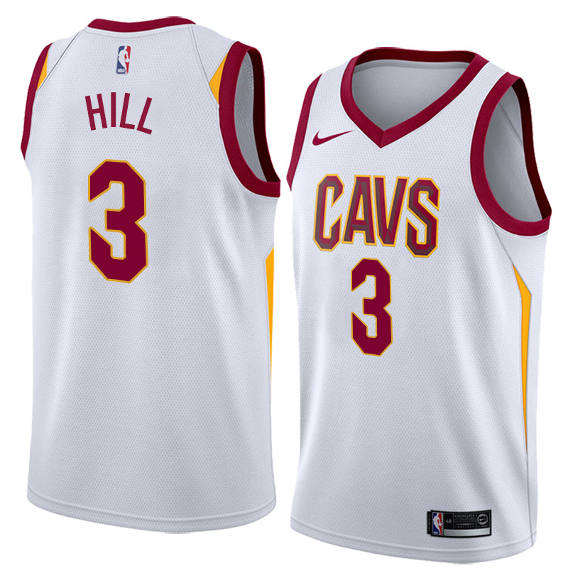  NBA Cleveland Cavaliers #3 George Hill Jersey 2017 18 New Season White Jersey