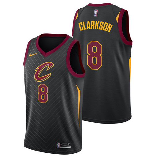  NBA Cleveland Cavaliers #8 Jordan Clarkson Jersey 2017 18 New Season Black Jersey