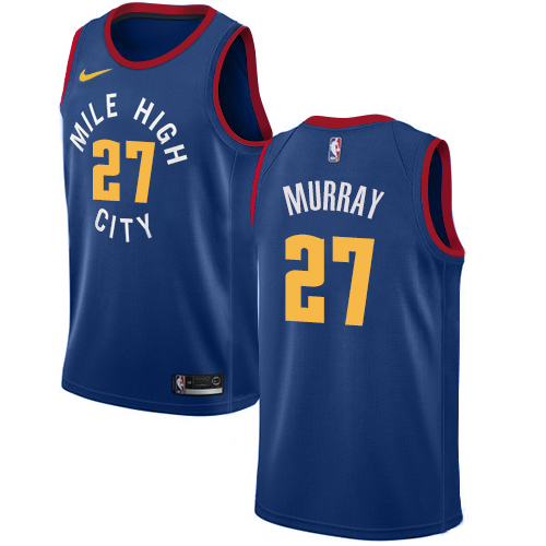  NBA Denver Nuggets #27 Jamal Murray Jersey 2018 19 New Season Blue Jersey