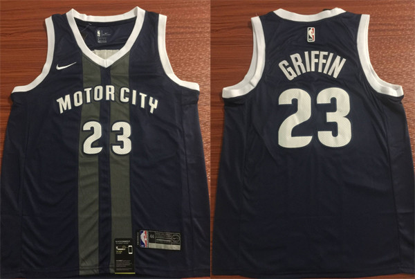  NBA Detroit Pistons #23 Blake Griffin Jersey 2018 19 New Season City Edition Jersey